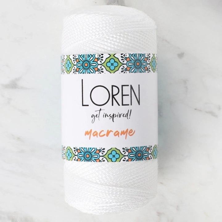 BFS  Macrame Beyaz El Örgü İpi - RM 002 - 34324