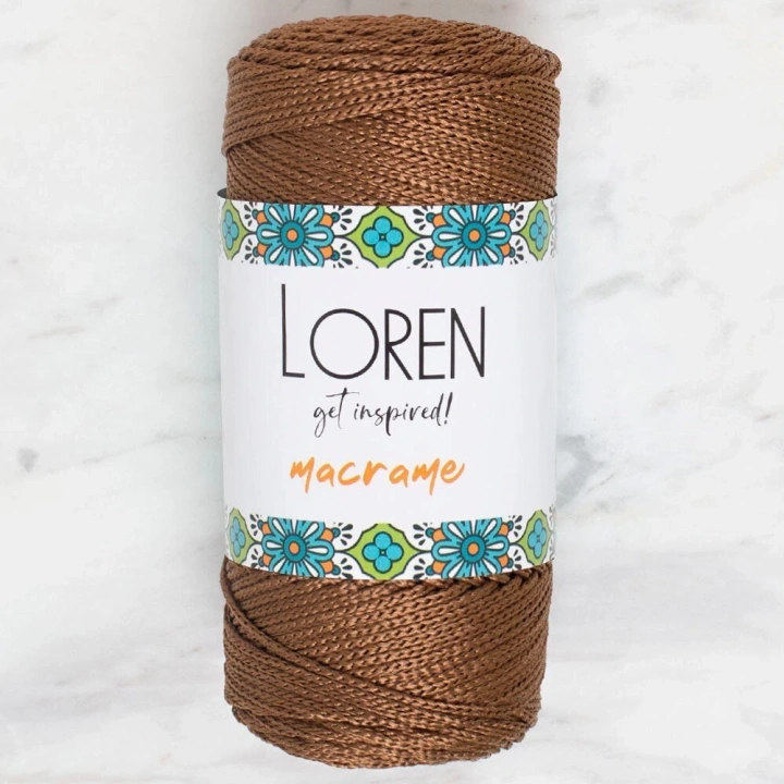 BFS  Macrame Kahverengi El Örgü İpi - RM 0200 - 34349