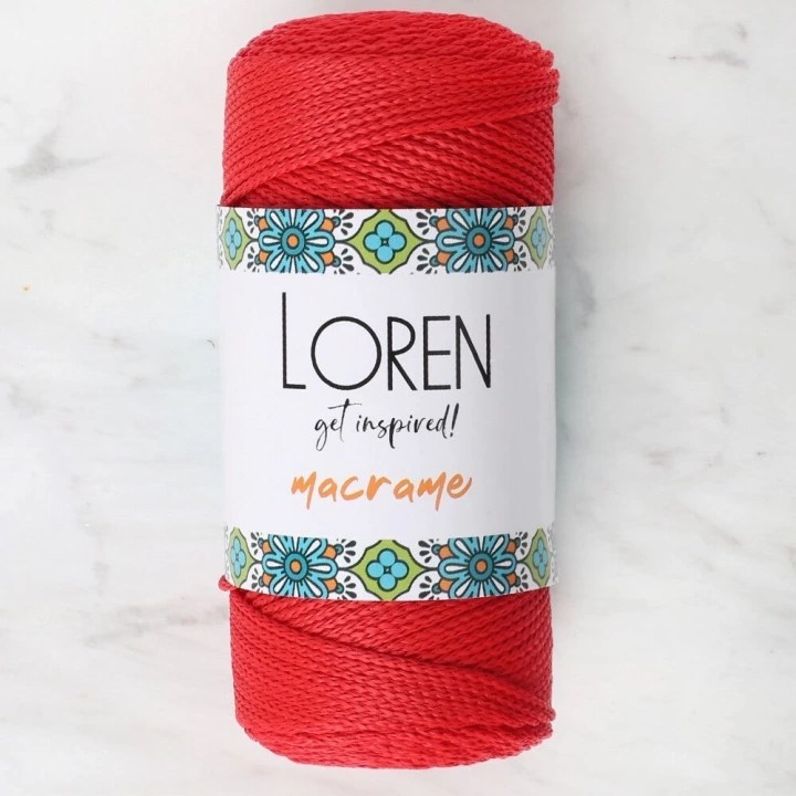 BFS  Macrame Kırmızı El Örgü İpi - RM 0100 - 34334