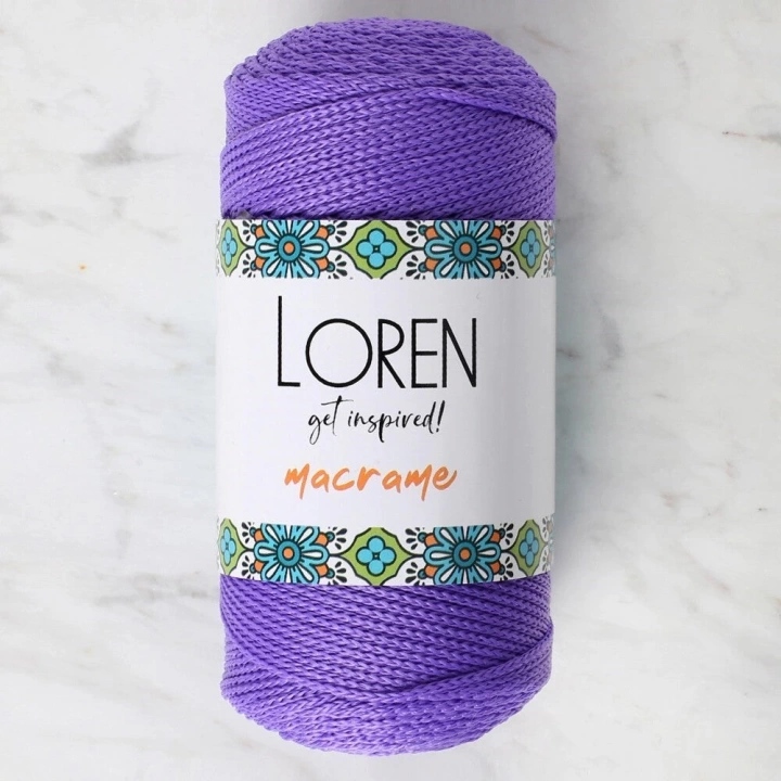 BFS  Macrame Mor El Örgü İpi - RM 0141 - 34346