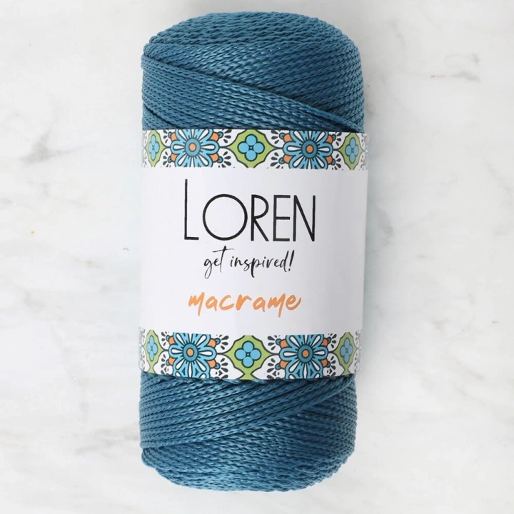 BFS  Macrame Petrol Mavisi El Örgü İpi - RM 0238 - 34356