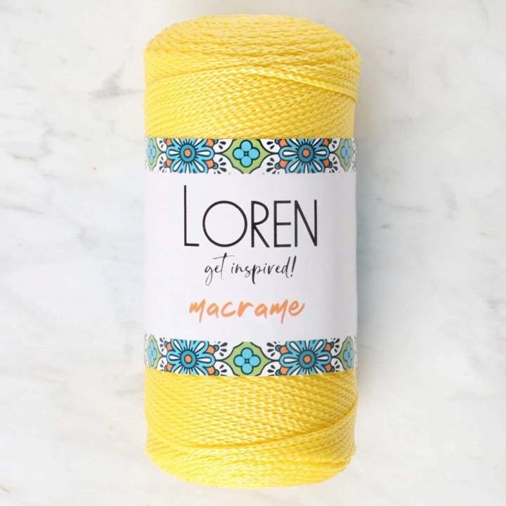 BFS  Macrame Sarı El Örgü İpi - RM 055 - 34330