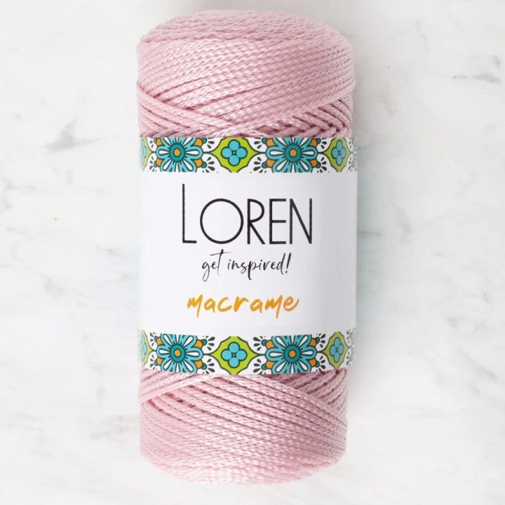 BFS  Macrame Toz Pembe El Örgü İpi - RM 072 - 34343