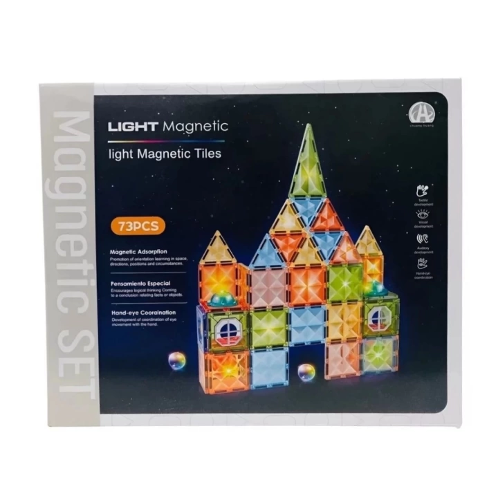 BFS  Magnetic Tiles Light Version 73 Parça