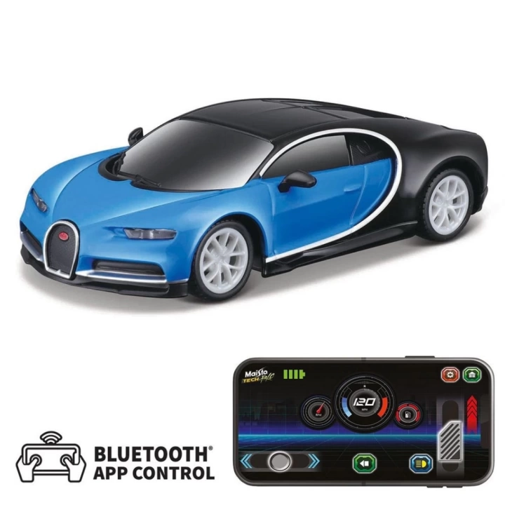 BFS  Maisto 1:41 APP Control Kumandalı Metal Araba Bugatti Chiron 20