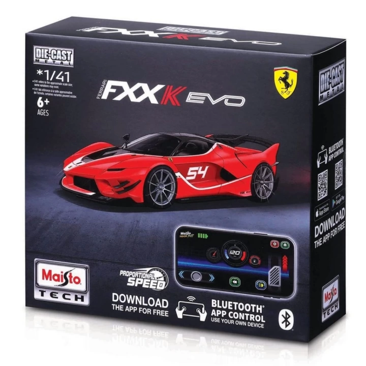 BFS  Maisto 1:41 APP Control Kumandalı Metal Araba Ferrari FXX K EVO