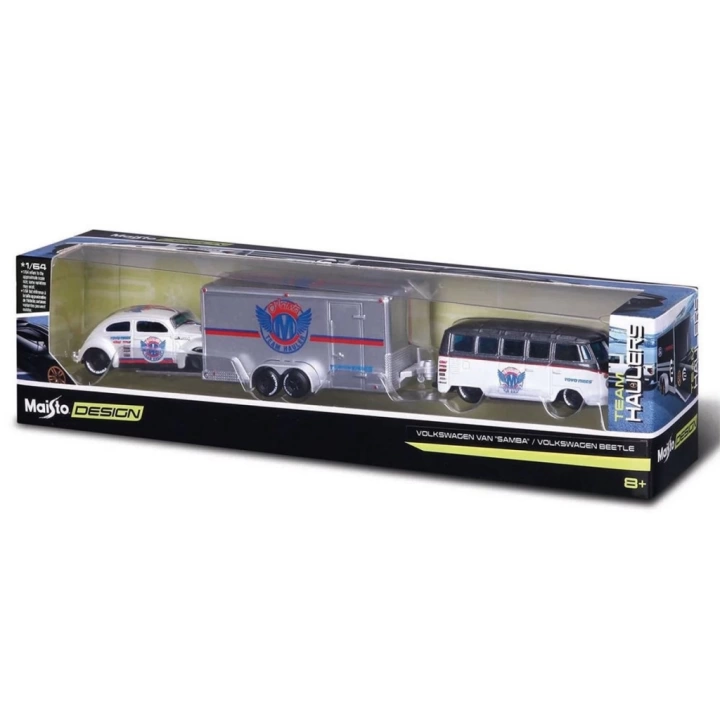 BFS   Maisto 1/64 Design Seri Yarış Takımı Römork ve Araç Set