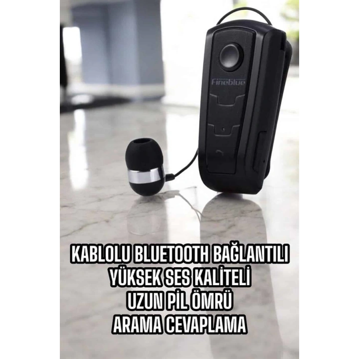 BFS Makaralı Bluetooth Kulaklık Çağrı Cevaplama Kablolu Uzun Pil Ömrü