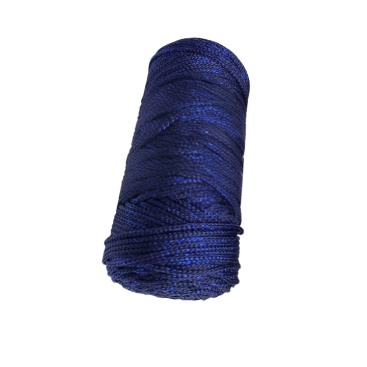 BFS Makrome İpi 3mm Polyester Lacivert Simli