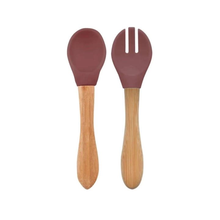 BFS    Mama Kaşığı ve Çatal Seti Velvet Rose