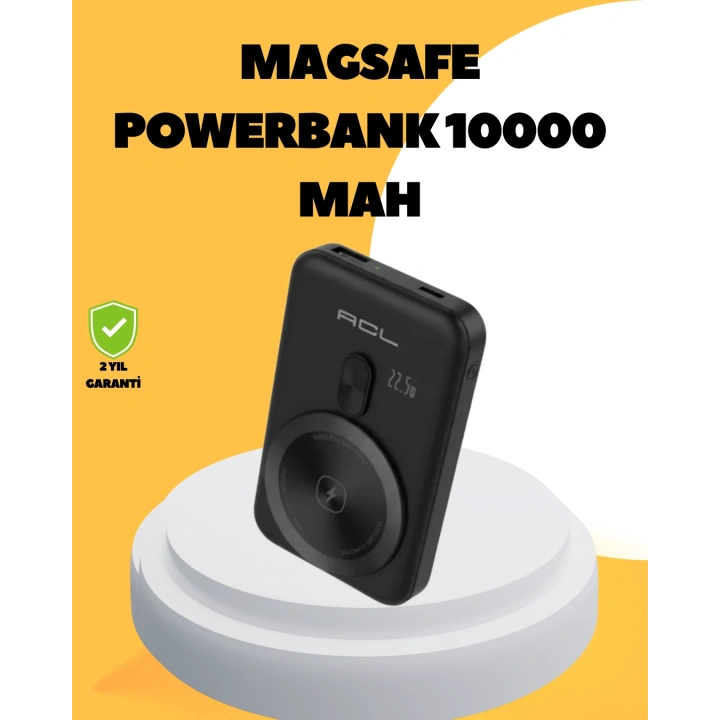 BFS Manyetik Kablosuz Powerbank 22.5W Hızlı Şarj LCD Göstergeli