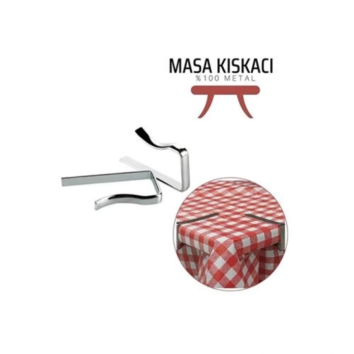 BFS  Masa Örtüsü Klipsi - Metal Masa Kelepçesi Masa Örtüsü Sabitleyici 4 ADET