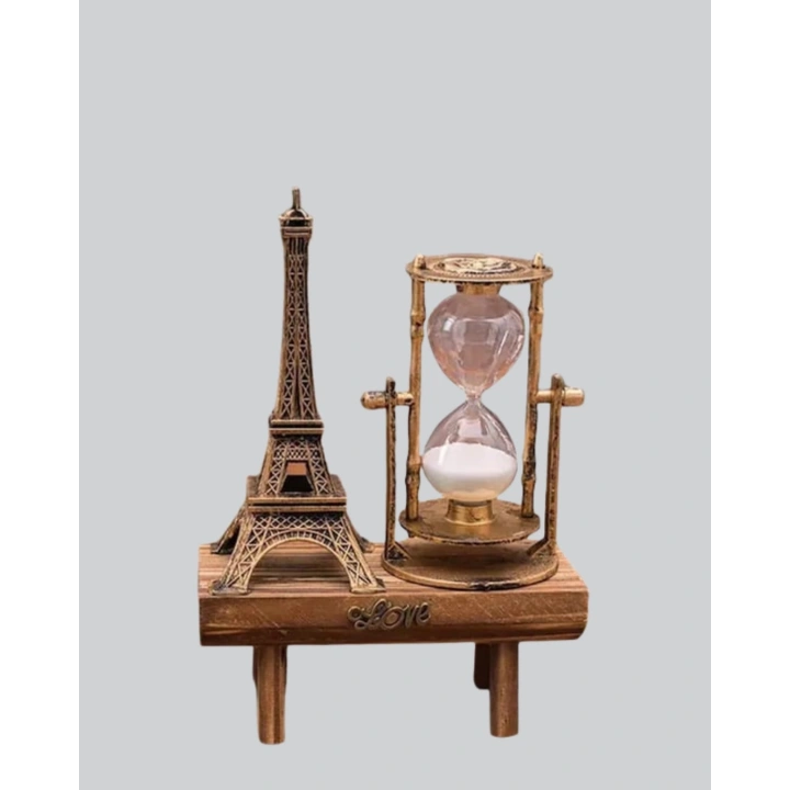 BFS Masa Üstü Ahşap Kum Saati – Dekoratif, Dayanıklı ve Şık