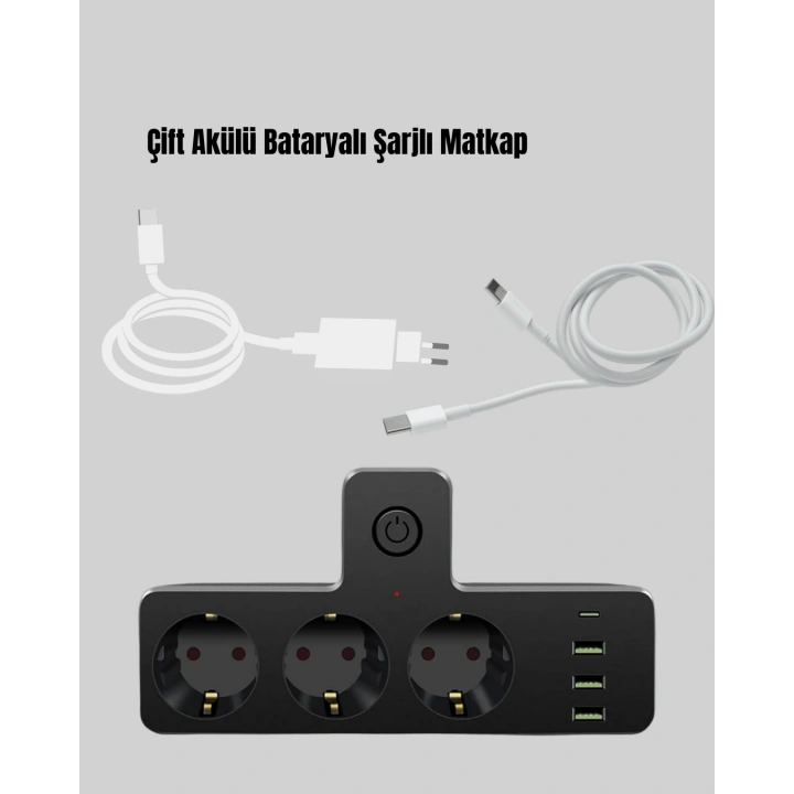 BFS Masa Üstü Çoklu Priz USB ve Type-C Çıkışlı Güç Dağıtıcı