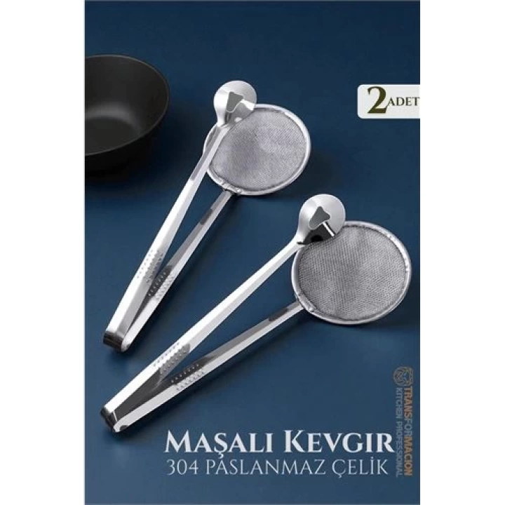 BFS  Maşalı Kevgir - Kızartma Maşası - Kızartma Süzgeci Multi 2 ADET