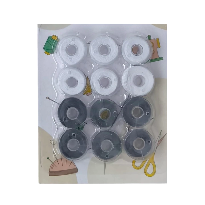 BFS Masura İpli 12li Plastik Siyah-Beyaz