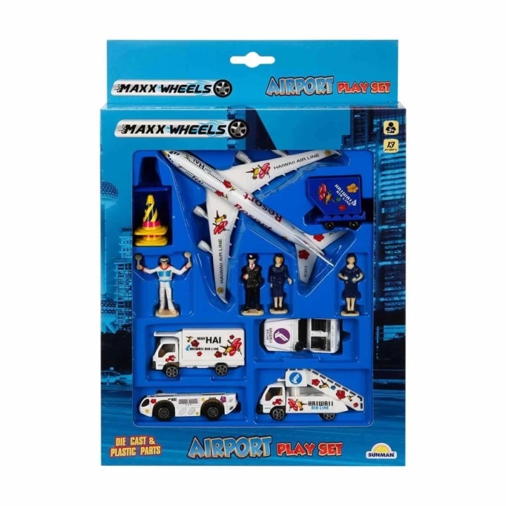 BFS   Maxx Wheels Havaalanı Seti 13 Parça