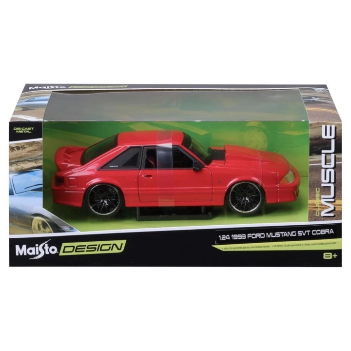 BFS   MAY 32549 1:24 1993 Ford Mustang SVT Cobra Model Araba -Necotoys