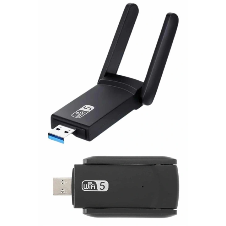 BFS Mbps Wifi Alıcı Kablosuz Wifi Adaptörü Çift Band Çift Antenli