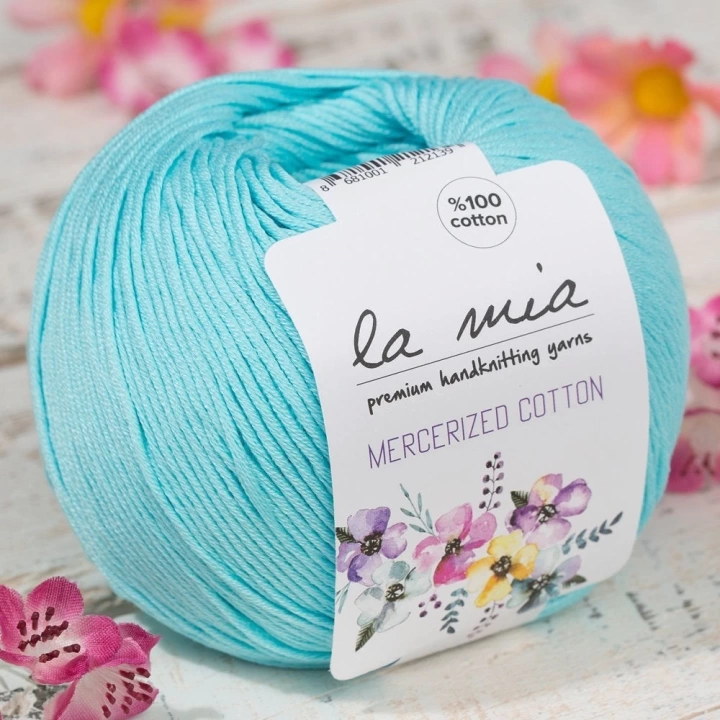 BFS  Mercerized Cotton Açık Mavi El Örgü İpi - 123 - 33589