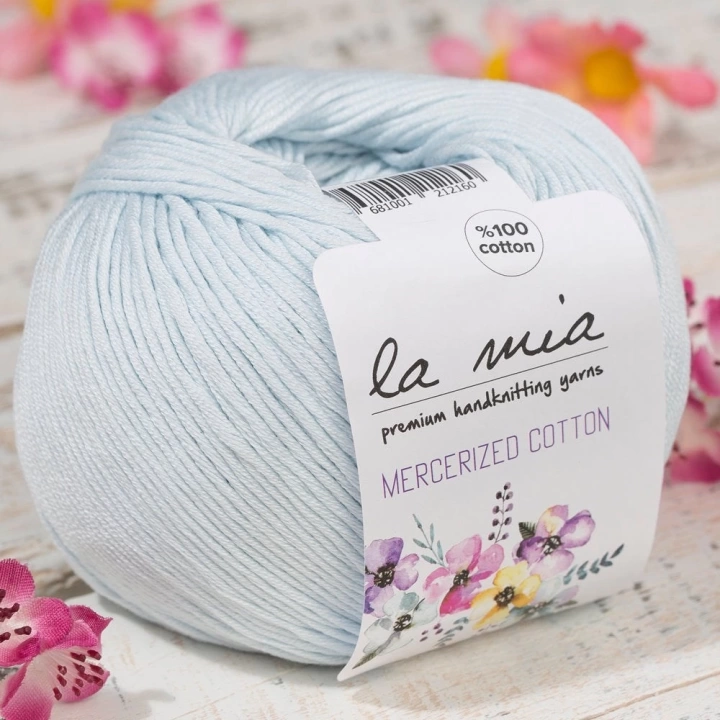 BFS  Mercerized Cotton Bebe Mavi El Örgü İpi - 79 - 33592