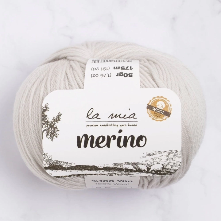 BFS  Merino Açık Gri El Örgü İpi - L047 - 33782