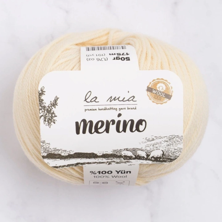 BFS  Merino Krem El Örgü İpi - L075 - 33777