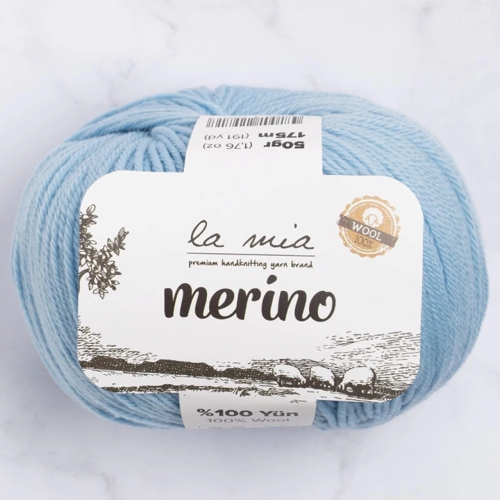 BFS  Merino Mavi El Örgü İpi - L095 - 33784