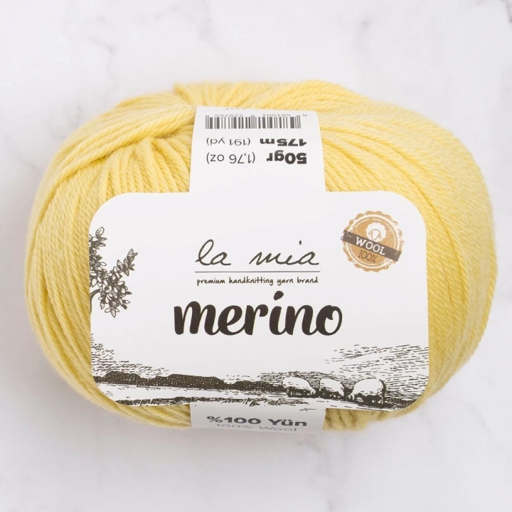 BFS  Merino Sarı El Örgü İpi - L043 - 33788