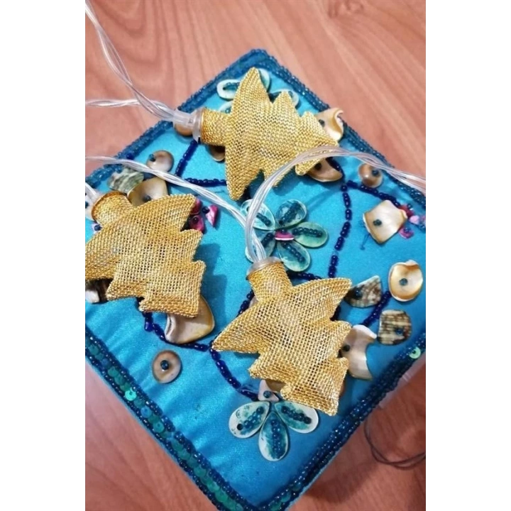 BFS  Metal Örgülü Çam Ağacı Şeklinde Günışığı Şerit Led Işık Zinciri
