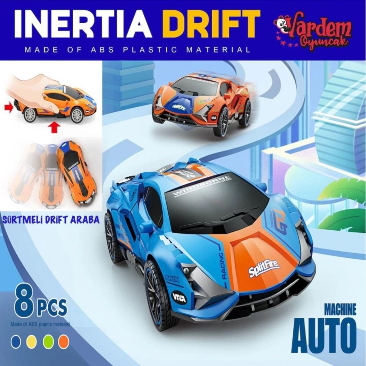 BFS   MG-D400-47 Sürtmeli Renkli Drift Arabası -Vardem Oyuncak
