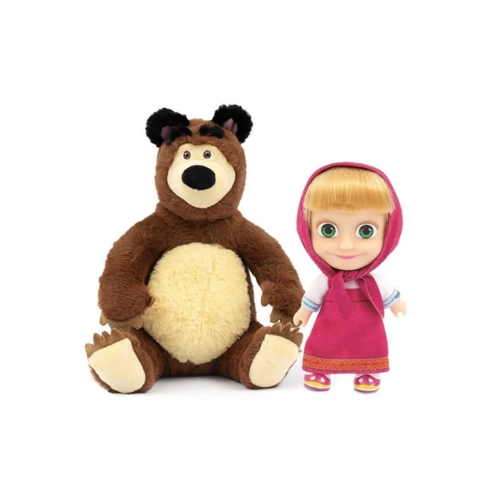 BFS   MHA21000 Maşa ve Koca Ayı 20 cm Koca Ayı ve 12 cm Maşa