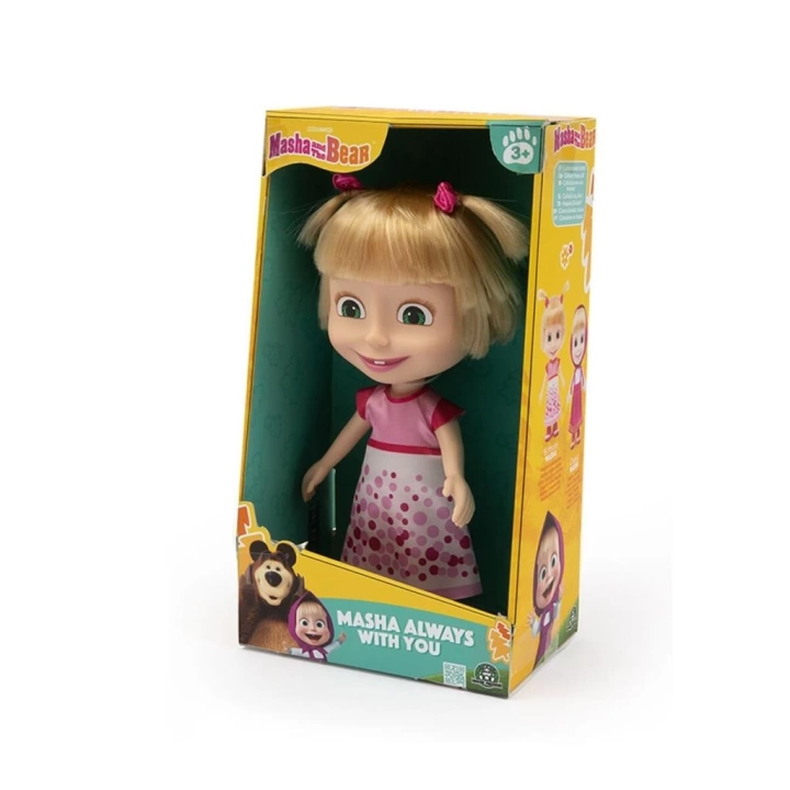 BFS   MHA41000 Maşa ve Koca Ayı - 23 cm Masha Doğum Günü Bebeği
