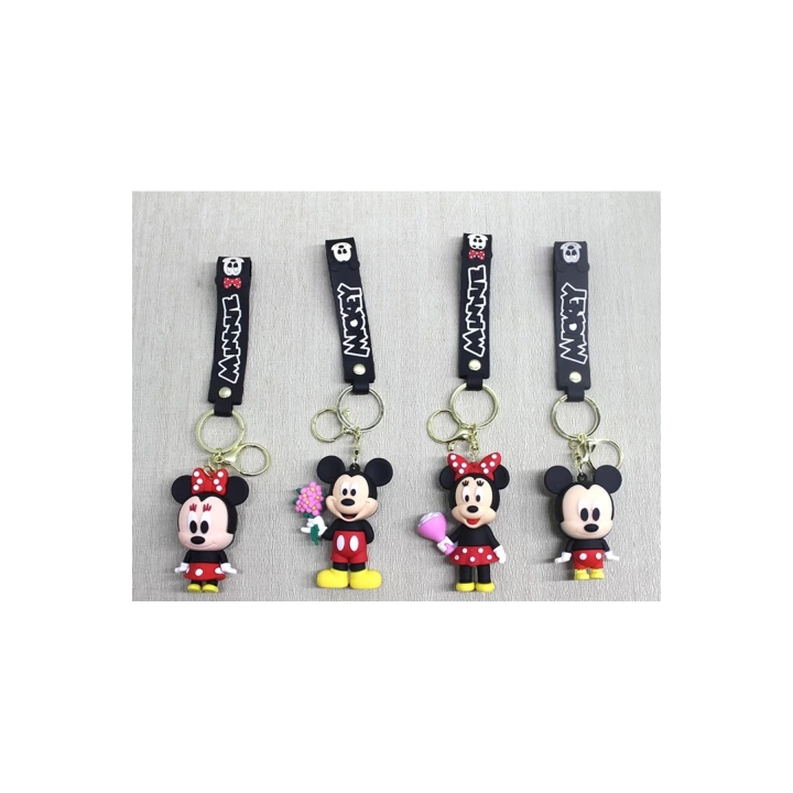 BFS Miki Ve Mini Maus Silikon Anahtarlık | Karakter Figürü Alk4262