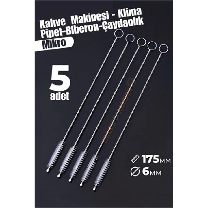 BFS Mikro Fırça Klima Biberon Pipet Fırçası 5 Adet