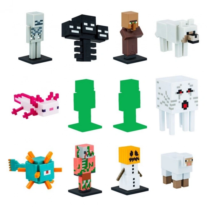 BFS   Minecraft 3D Figür Toppeez 12li Delüks Set