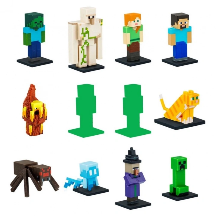 BFS   Minecraft 3D Figür Toppeez 12li Delüks Set