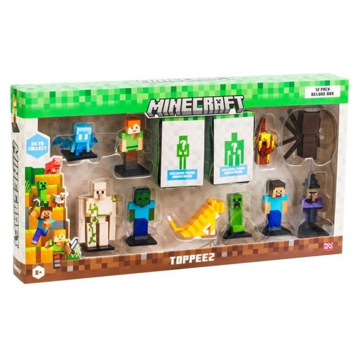 BFS   Minecraft 3D Figür Toppeez 12li Delüks Set