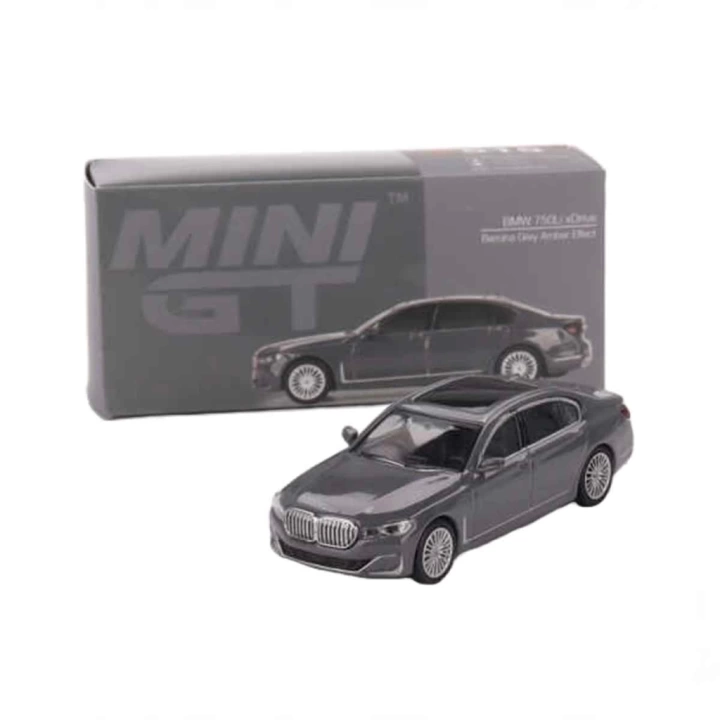 BFS   Mini GT 1:64 BMW 750Li xDrive Bernina Grey Amber Effect