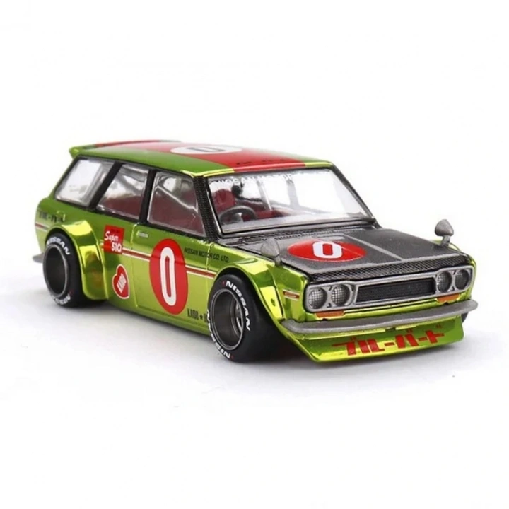 BFS  Mini GT 1/64 KaidoHouse Datsun KAIDO 510 Wagon OG Flo Yellow