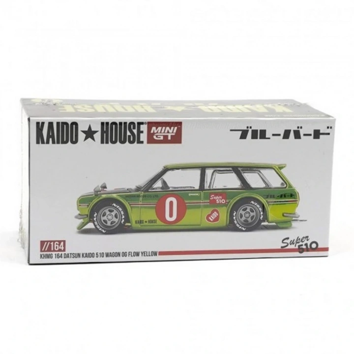 BFS  Mini GT 1/64 KaidoHouse Datsun KAIDO 510 Wagon OG Flo Yellow