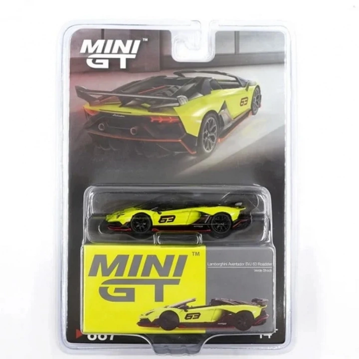 BFS  Mini GT 1/64 Lamborghini Aventador SVJ 63 Roadster Verde Shock - Blister Paket