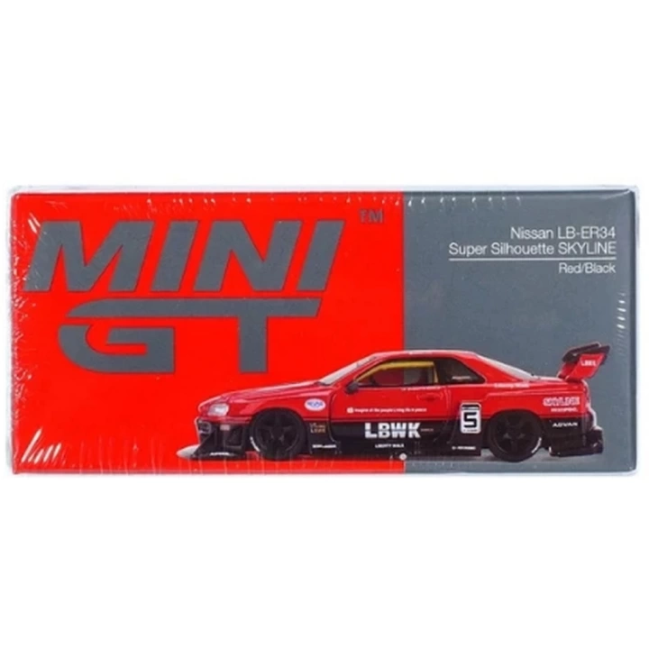 BFS  Mini GT 1/64 Nissan LB-ER34 Super Silhouette SKYLINE Red/Black