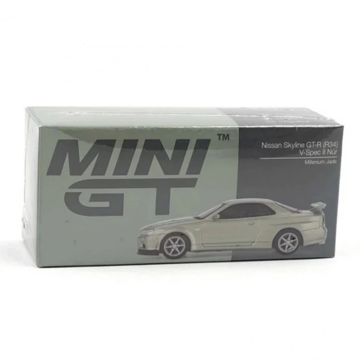 BFS Mini GT 1/64 Nissan Skyline GT-R (R34) V-Spec II Nür Millenium Jade