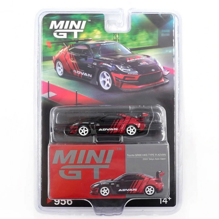 BFS Mini GT 1/64 Toyota GR86 HKS TYPE R ADVAN 2022 Tokyo Auto Salon - Blister Paket