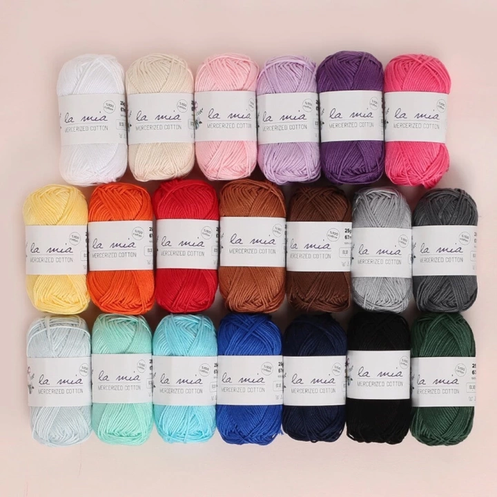 BFS  Mini Mercerized Cotton 20li Paket Renkli El Örgü İpi - 33825