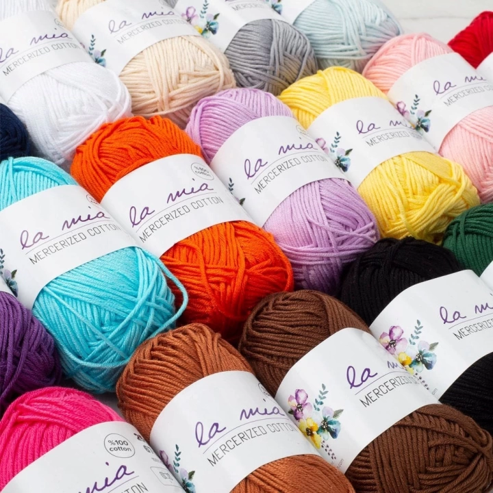 BFS  Mini Mercerized Cotton 20li Paket Renkli El Örgü İpi - 33825