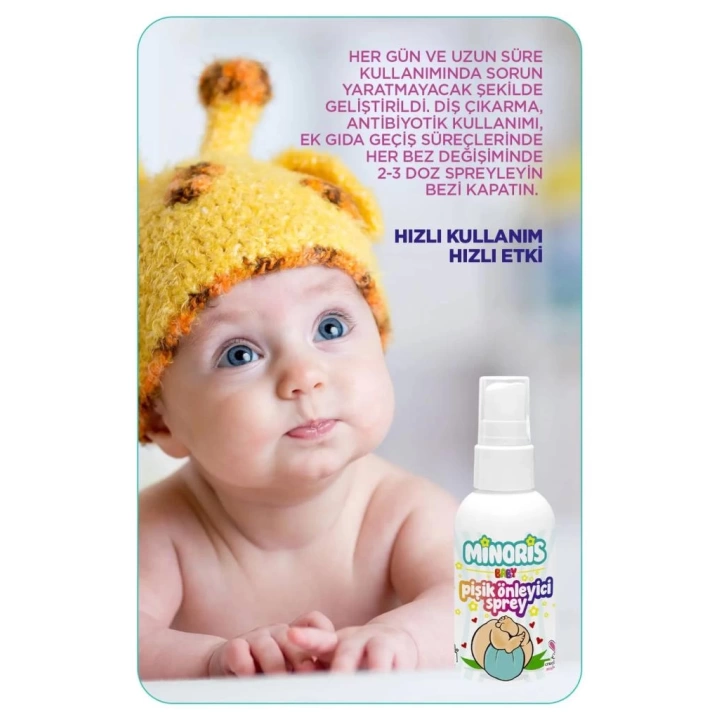 BFS   Minoris Baby Organik Pişik Önleyici Sprey 100ml