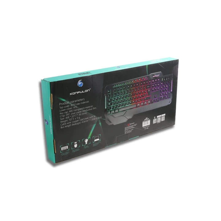 BFS MK80 RGB Işıklı Türkçe Q Kablolu Mekanik Hisli Klavye