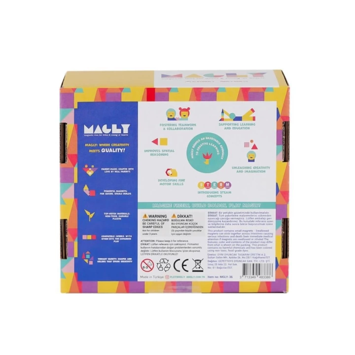 BFS   MLG-36 Manyetik Blok 36 Parça -Gepettoys